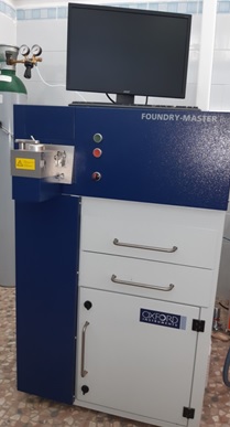 Spectrometer analysis Oxford Foundry Master Pro